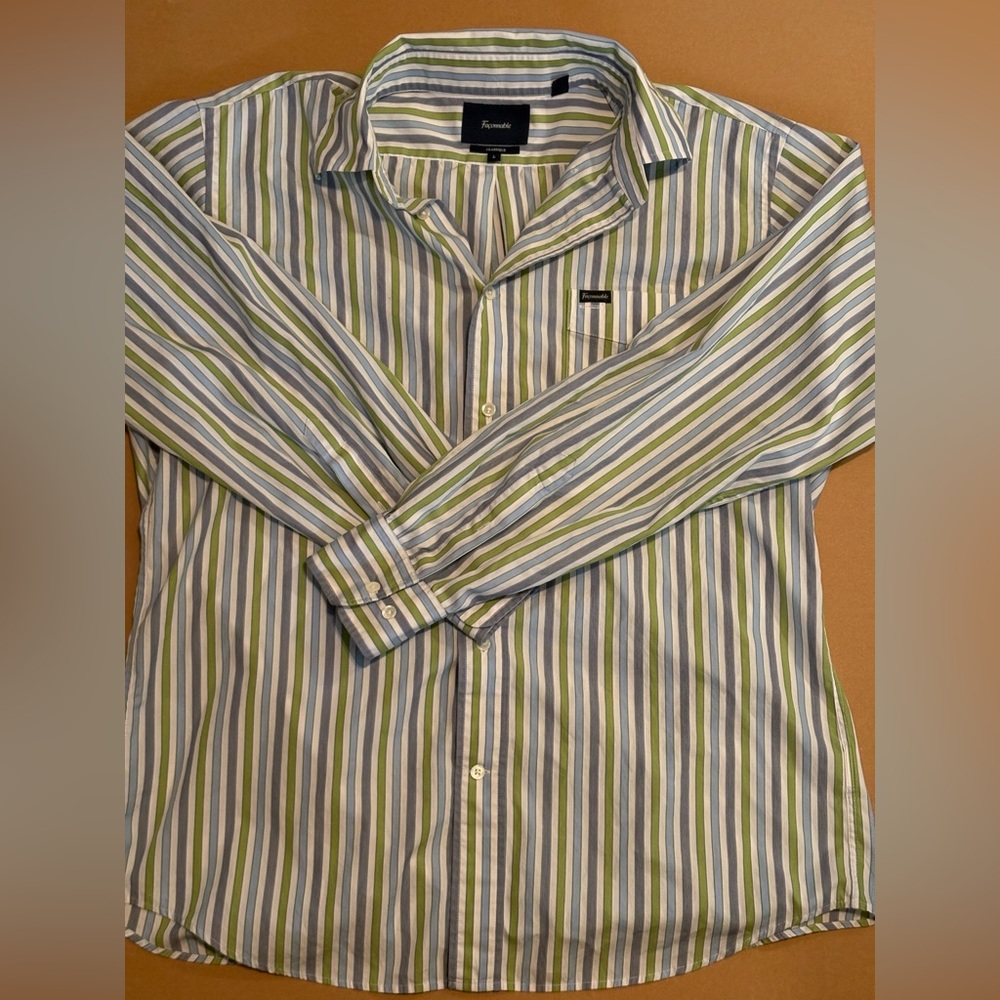 Façonnable Classique Men’s Shirt Size L Green